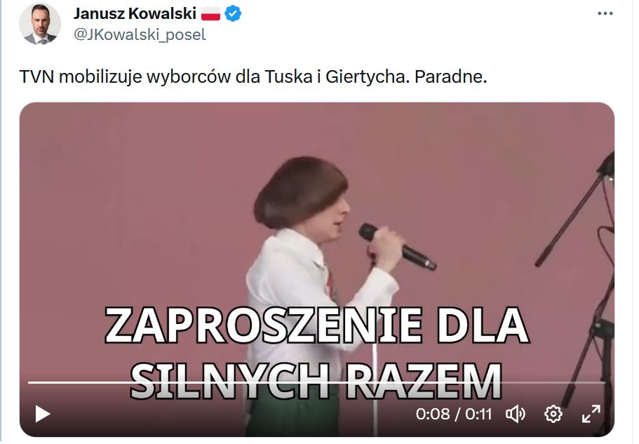 Janusz Kowalski udostępnił nagranie z Ralphem Kaminskim