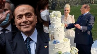 85-letni Silvio Berlusconi wziął SYMBOLICZNY ŚLUB z młodszą o ponad 50 lat partnerką (ZDJĘCIA)