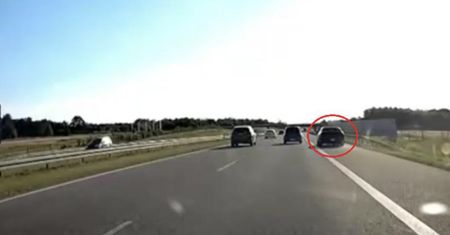 Groźny incydent na A2. "Pierwszy raz widzę coś takiego"