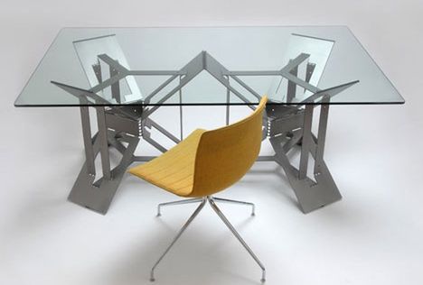 Biurko jak origami z jednego kawałka blachy 2
