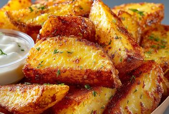 Obtaczam w nich ziemniaki. Tak chrupiące i aromatyczne, że cała blacha to mało