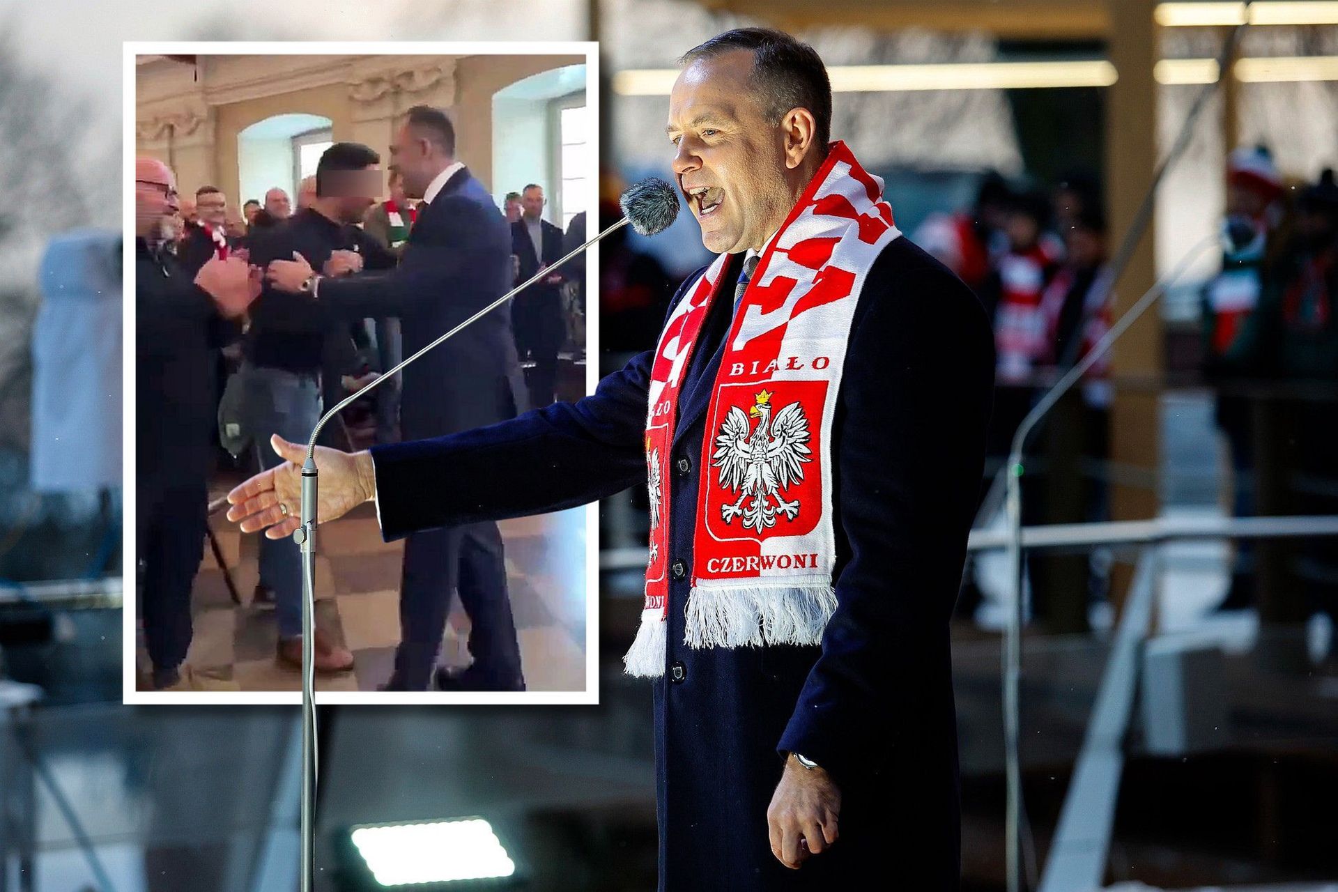 wiadomości,aktualności,WP Wiadomości Prezydent Nawrocki i serdeczne powitanie z szefem gangu kiboli