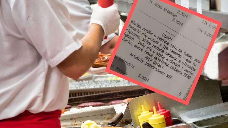 Zamówił jedzenie dla ciężarnej. Miał jedną prośbę