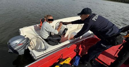 Pijany ojciec z 10-letnim synem na motorówce. Interweniowała policja