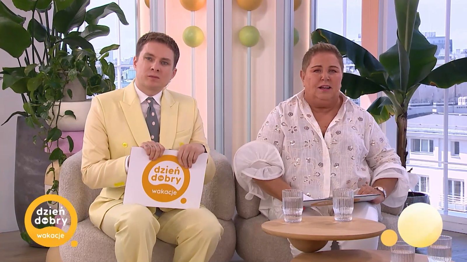 Ralph Kaminski i Dorota Wellman w programie Dzień Dobry Wakacje