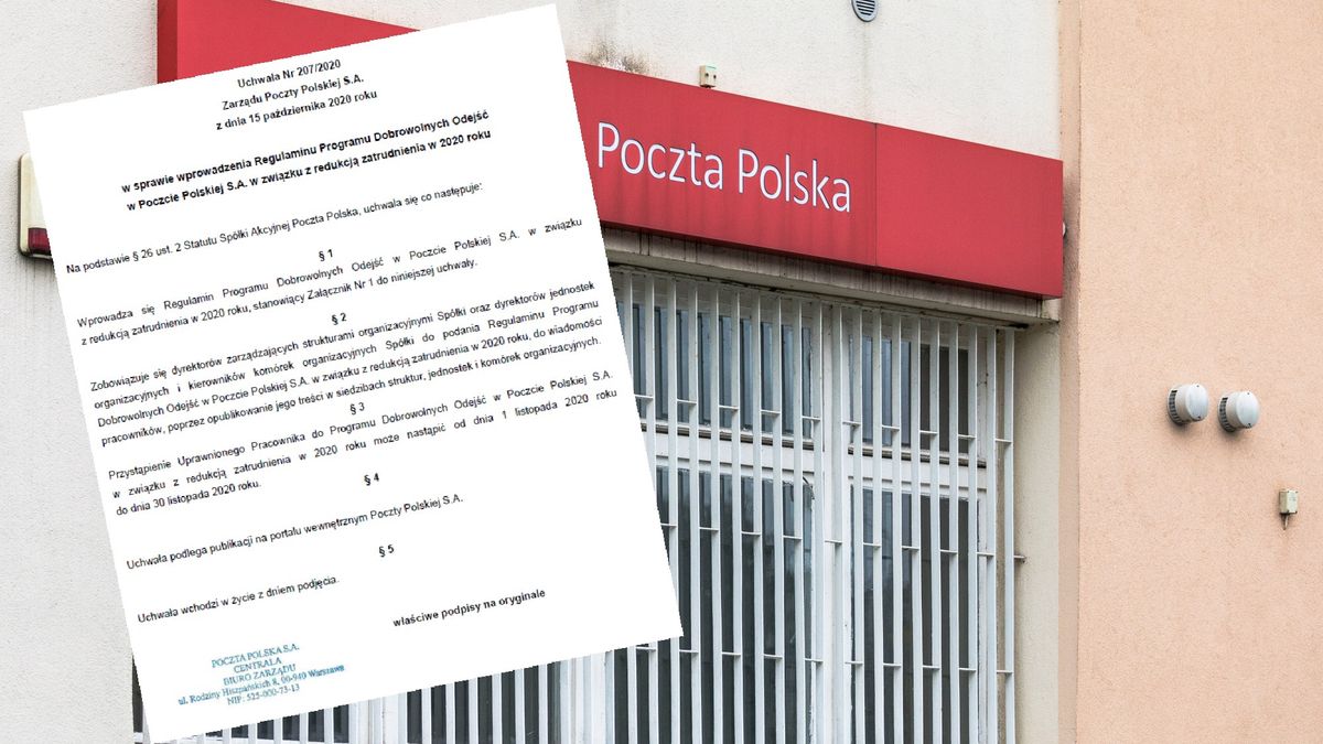 Rusza program dobrowolnych odejść w Poczcie Polskiej