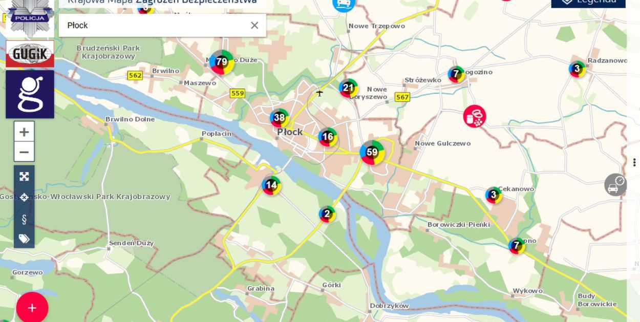 Policja podaje, czego najbardziej boimy się w Płocku? Krajowa Mapa Zagrożeń