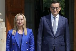 Premier Włoch zaliczyła wpadkę w Polsce. Spójrzcie na jej strój