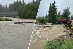 Woda odcięła drogę do domków letniskowych. Są w nich turyści