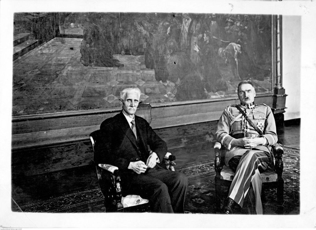 Ignacy Daszyński i Józef Piłsudski w 1928 roku