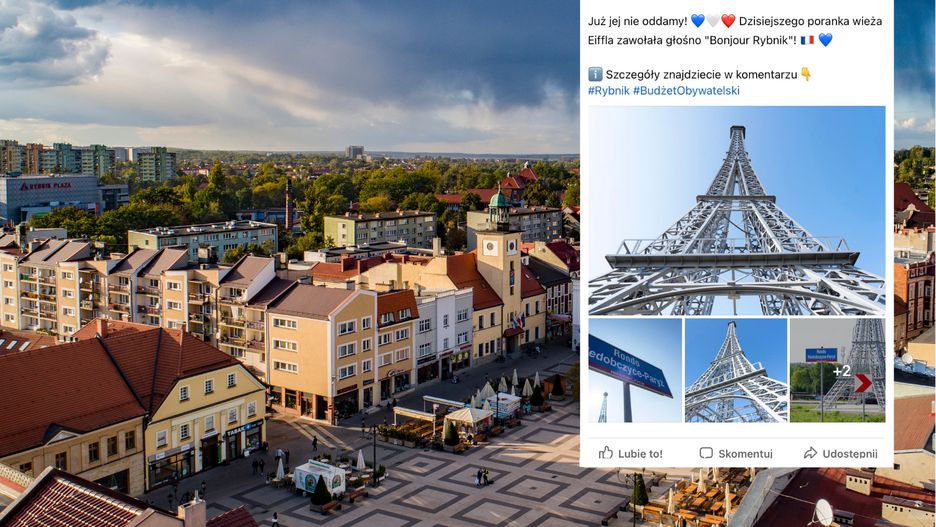 W Rybniku już stanęła wieża Eiffla