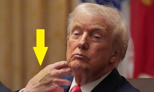 Plaster na dłoni Trumpa. Jego rzeczniczka zabrała głos