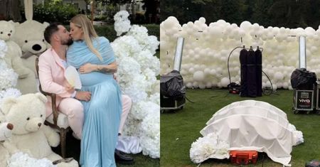 Organizatorka gender reveal Andziaks zdradza szczegóły imprezy: 6 pirotechników, 66 WYSTRZAŁÓW DYMU, 4 ARMATKI KONFETTI...