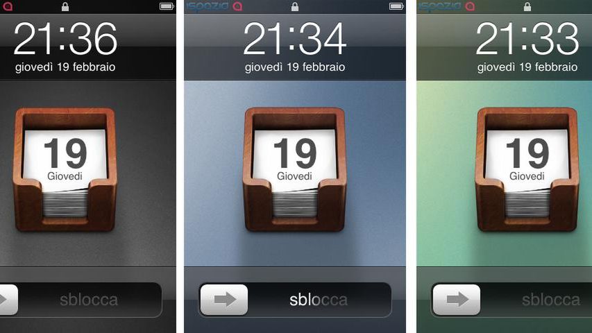 Kartka z kalendarza na LockScreen-ie 1