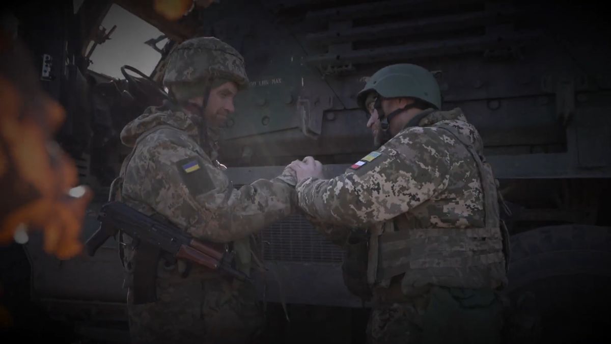 Screen z nagrania zamieszczonego przez Departament Komunikacji Sił Zbrojnych Ukrainy