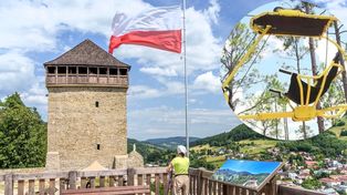 Muszyna: Pierwszy podniebny rower w Polsce! Na czym polega zabawa, którędy przebiegnie trasa, kiedy będzie można pojeździć?