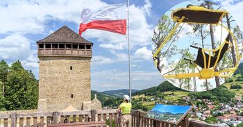 Muszyna: Pierwszy podniebny rower w Polsce! Na czym polega zabawa, którędy przebiegnie trasa, kiedy będzie można pojeździć?