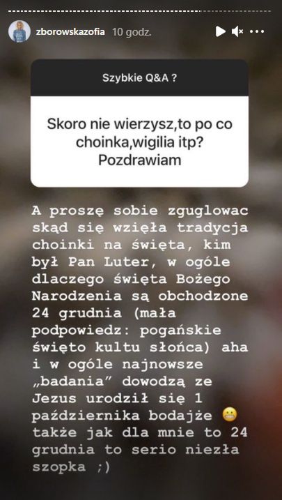 screen z relacji Zborowskiej