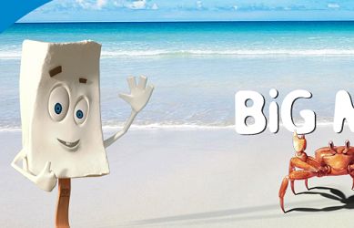 Krab-surfer reklamuje lody Big Milk Algida (wideo)