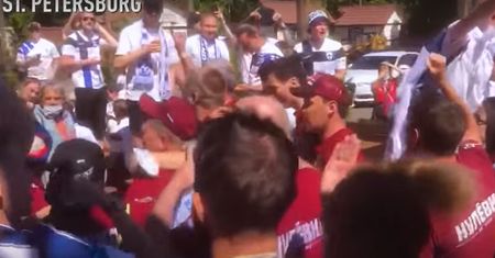 Rosjanie wkroczyli na spotkanie Finów podczas Euro 2020. Walczyli w nietypowy sposób
