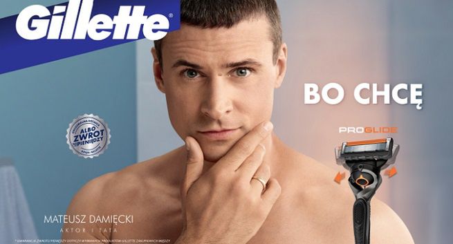 Mateusz Damięcki nowym ambasadorem Gillette