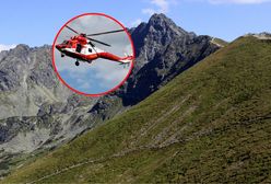Akcja służb w Tatrach. Turysta spadł 90 metrów ze szlaku