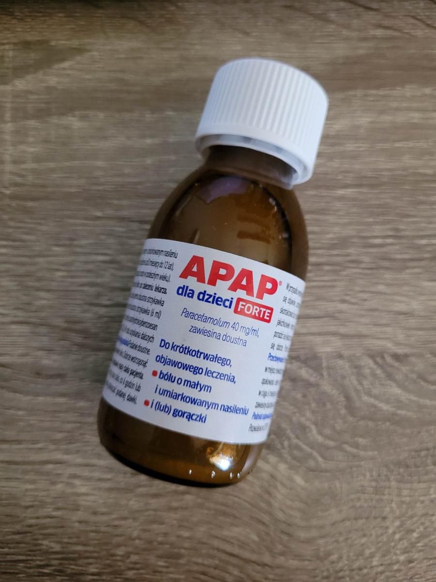 Z aptek znika kilkanaście serii leku Apap Forte w postaci zawiesiny