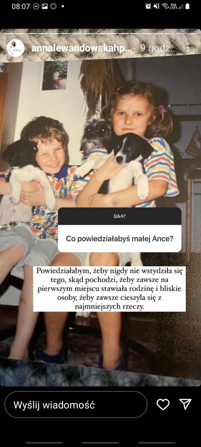Anna Lewandowska wspomina trudne dzieciństwo i zdradza, co by powiedziała "małej Ance"...