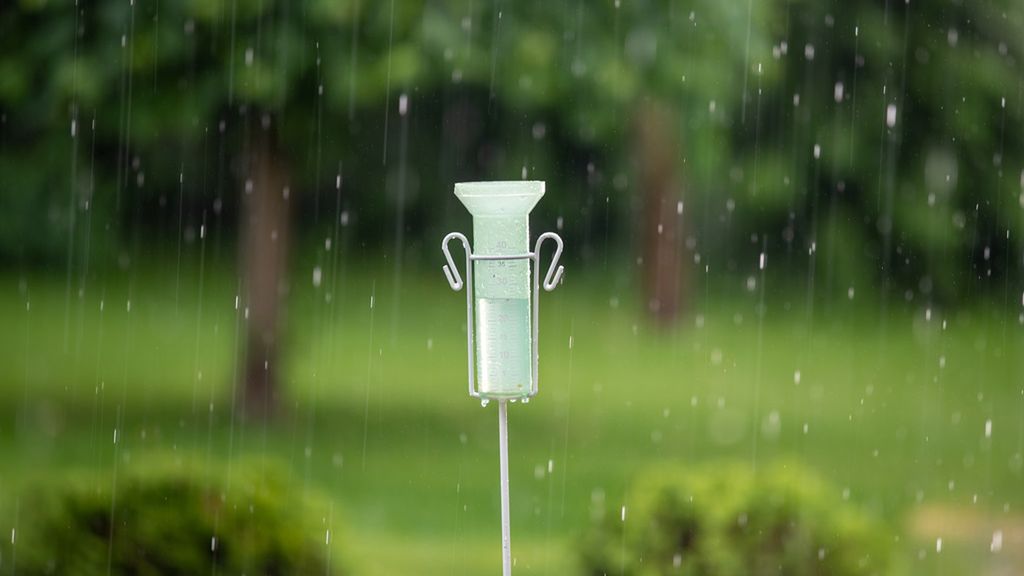 Deszczomierz to przyrząd do mierzenia ilości opadów deszczu