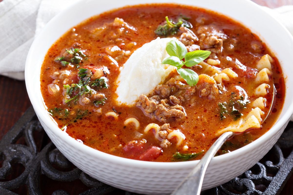 Italian classic in a new edition — lasagne soup.