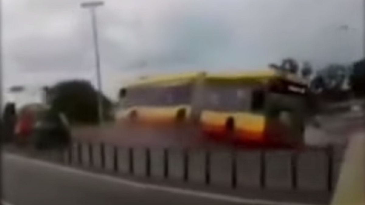 Wypadek autobusu w Warszawie