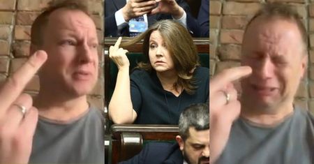 Maciej Stuhr wyśmiewa zachowanie Joanny Lichockiej i "wzruszony" pozdrawia TVP: "Takie mam nerwowe gesty"