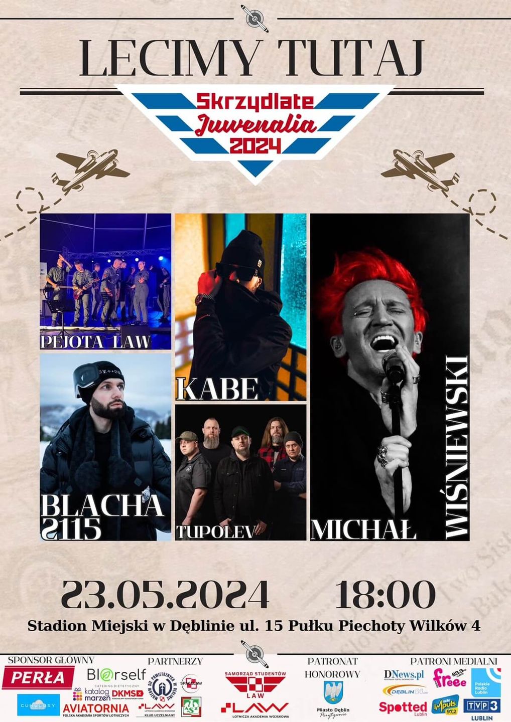 Skrzydlate Juwenalia w Dęblinie 2024 - plakat