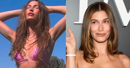 Hailey Bieber pręży wyrzeźbioną sylwetkę w różowym bikini. "ZJAWISKOWA" (FOTO)
