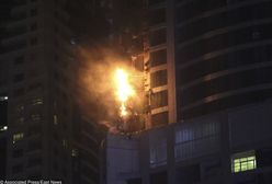 Spektakularny pożar w Dubaju. Płonął 80-piętrowy apartamentowiec
