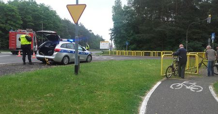 Wypadek koło Rębajła