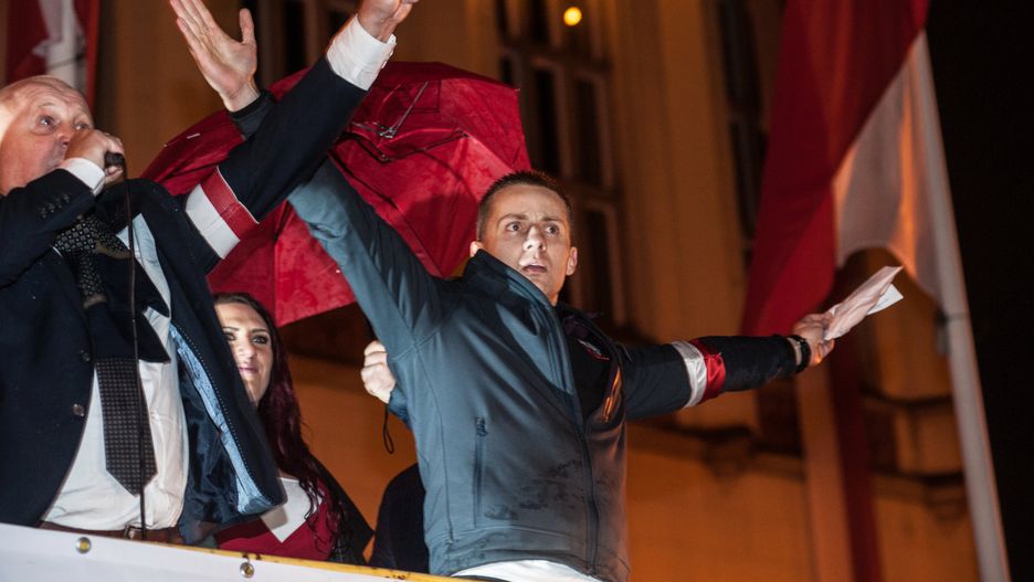 Piotr Rybak i Jacek Międlar świętują Niepodległość we Wrocławiu