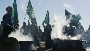 Szyici na ulicach Karbali