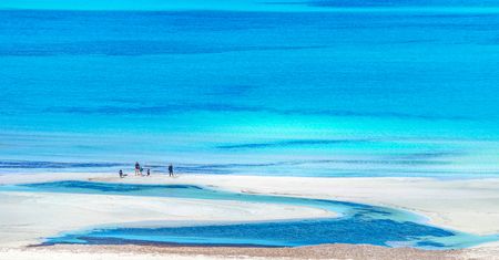 Elafonisi. Kreta. Rajskie laguny
