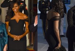 Kobieca Michelle Obama na kolacji z chińskim prezydentem