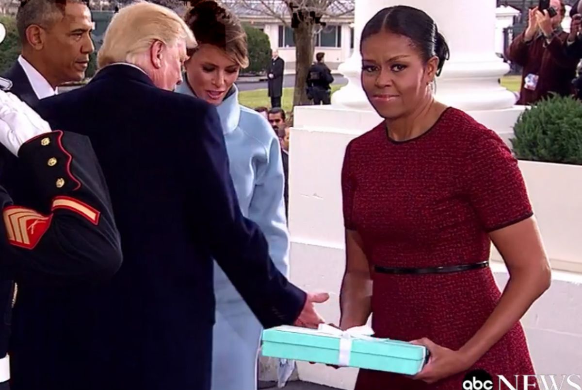 Michelle Obama w końcu zdradziła, co dostała od Melanii. Prezent ewidentnie ją zaskoczył
