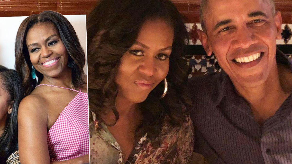 Michelle Obama uczciła 60. urodziny męża niepublikowanym wcześniej zdjęciem. Malia Ann i Natasha kradną kadr. Jak one wyrosły!