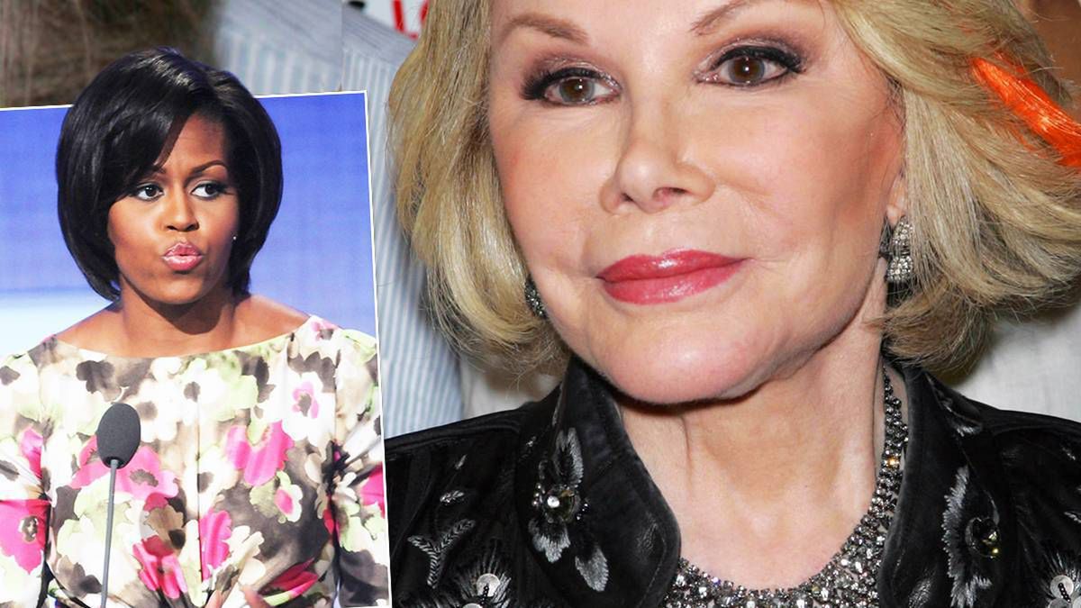 Joan Rivers przed śmiercią wypowiedziała kontrowersyjne słowa o Michelle Obamie. Nagranie zniknęło z internetu