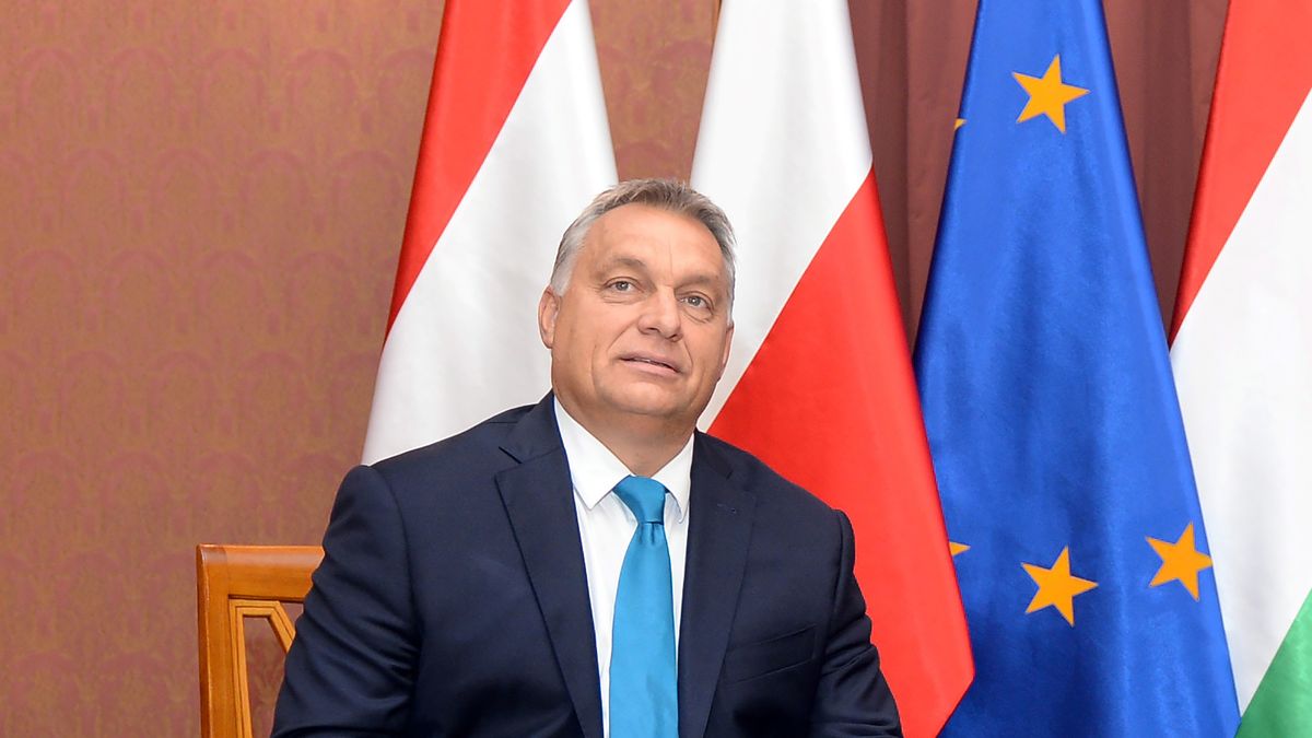 Premier Węgier Viktor Orban podczas wizyty w Polsce