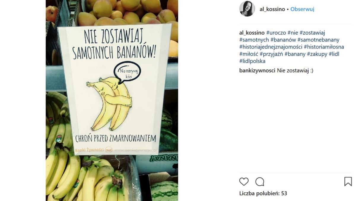 Zrzut ekranu z Instagrama 