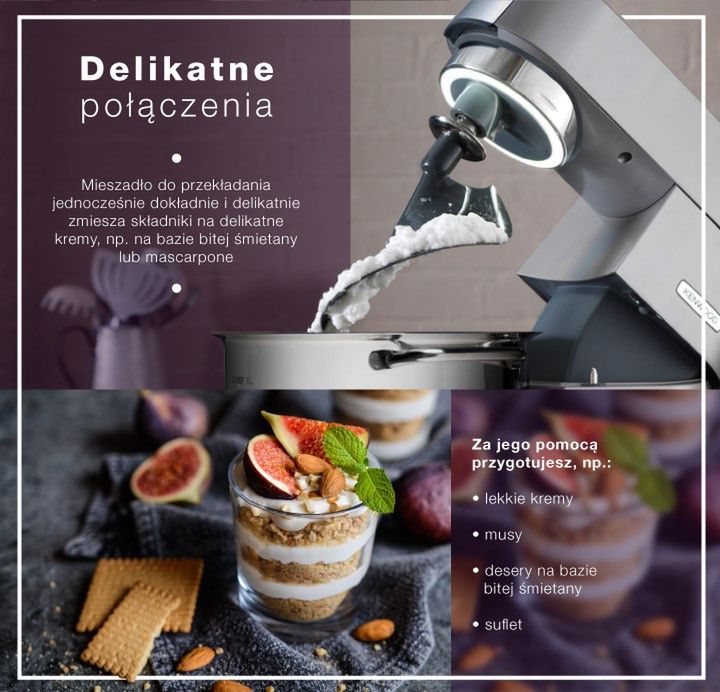 Mieszadło do przekładania – do bitej śmietany, musów i mascarpone 