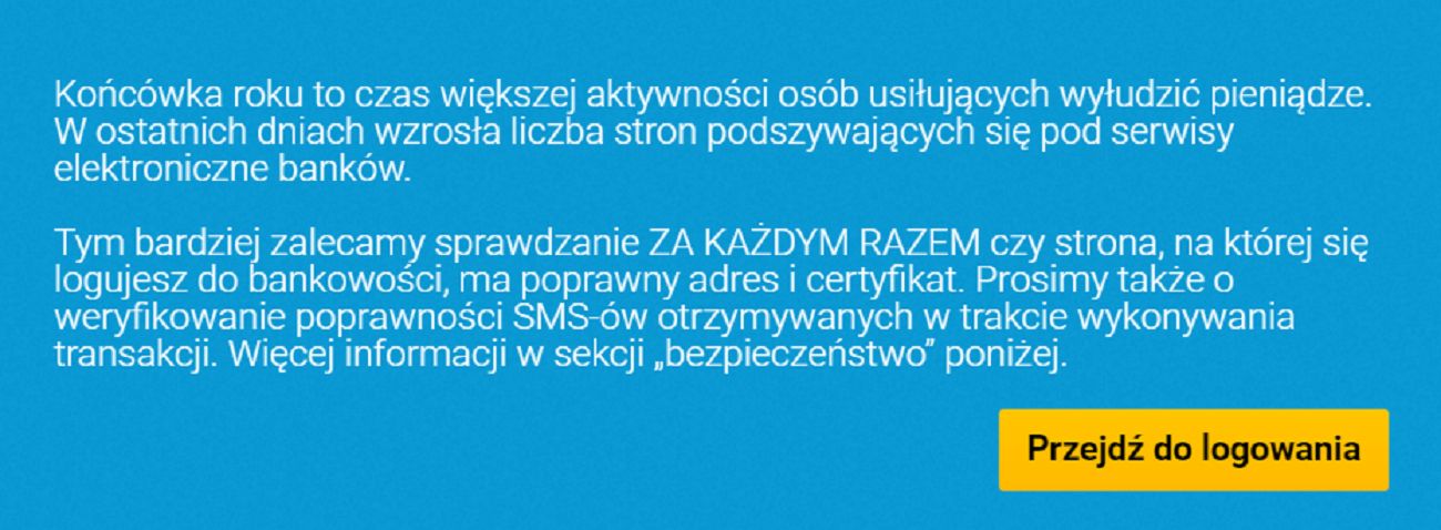 Idea Bank ostrzega przed oszustami 
