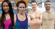 Maciej Dowbor, Ilona Felicjańska i Ola Ciupa. Gwiazdy Celebrity Splash po raz pierwszy w kostiumach kąpielowych