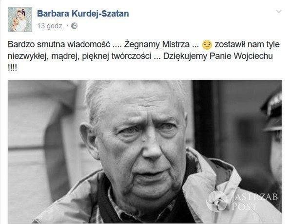 Barbara Kurdej-Szatan żegna Wojciecha Młynarskiego