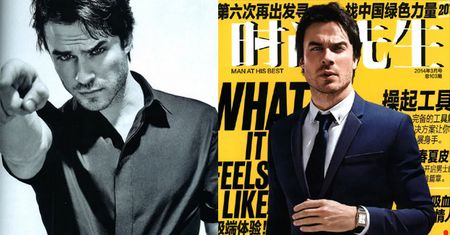 Ian Somerhalder w chińskim "Esquire"! (ZDJĘCIA)